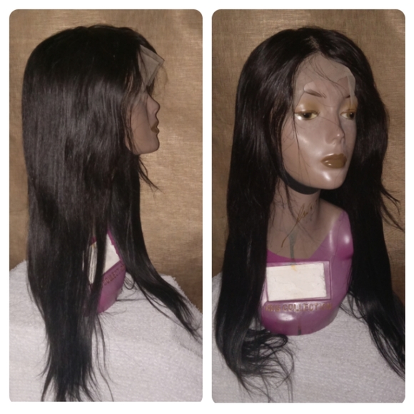 20" Brazilian unprocessed lacefront glueless human hair wig - Picture 7 of 7